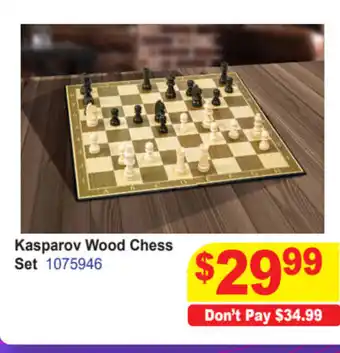 Mr Toys Kasparov Wood Chess Set offer
