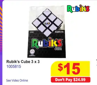 Mr Toys Rubik's Cube 3 x 3 offer
