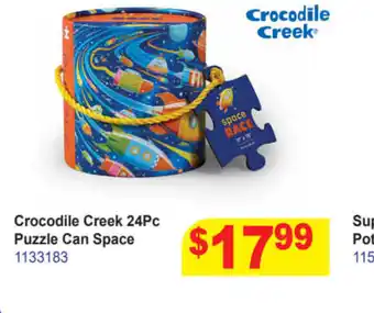 Mr Toys Crocodile Creek 24Pc Puzzle Can Space offer