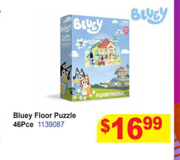 Bluey Floor Puzzle 46Pce offer at Mr Toys
