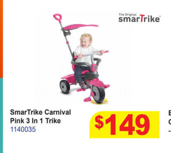 SmarTrike Carnival Pink 3 In 1 Trike