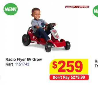 Radio Flyer 6V Grow Kart