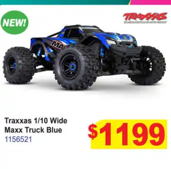 Mr Toys Traxxas 1/10 Wide Maxx Truck Blue offer