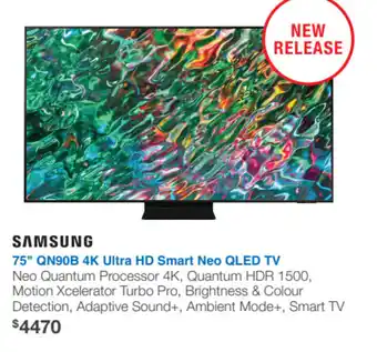 Videopro Samsung 75" QN90B 4K Ultra HD Smart Neo QLED TV offer