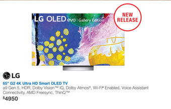 Videopro LG 65" G2 4K Ultra HD Smart OLED TV offer
