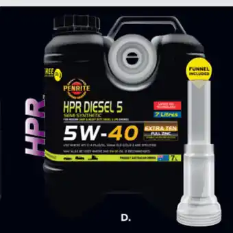Repco Penrite HPR Diesel 5 5W-40 7L offer