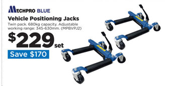 Repco Mechpro Blue Vehicle Positioning Jacks offer