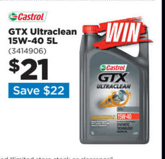 Repco Castrol GTX Ultraclean 15W-40 5L offer