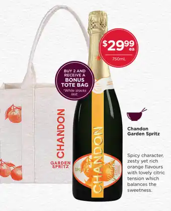 Porters Chandon Garden Spritz 750 ml offer