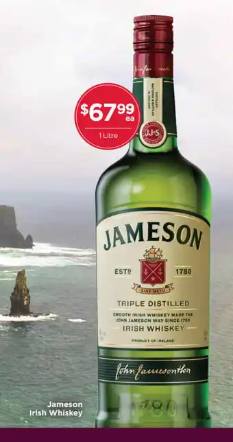 Porters Jameson Irish Whiskey 1 Litre offer