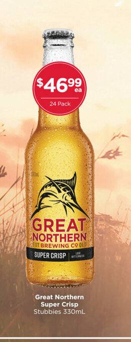 Porters Great Northern Super Crisp 330 ml offer