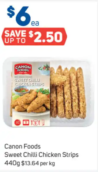 Foodland Canon Foods Sweet Chili Chicken Strips 440g offer