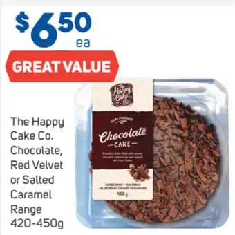 The Happy Cake Co. Chocolate, Red Velvet or Salted Caramel Range 420-450g