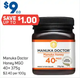 Foodland Manuka Doctor Honey MGO 40+ 375g offer