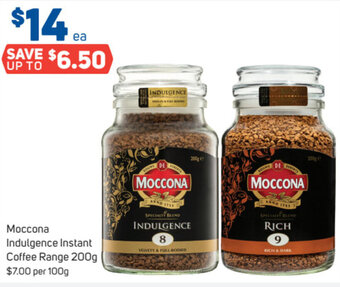 Foodland Moccona Indulgence Instant Coffee Range 200g offer