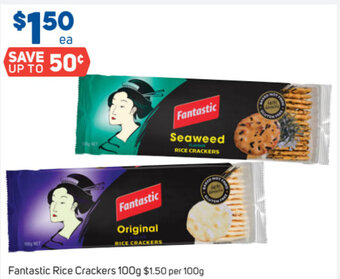 Foodland Fantastic Rice Crackers 100g offer