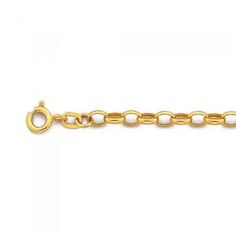 Prouds 9ct Gold 19cm Hollow Belcher Bracelet offer