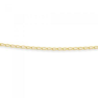 Prouds 9ct Gold 45cm Solid Open Curb Chain offer