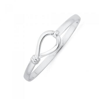 Prouds Sterling Silver Solid 64mm Friendship Bangle offer