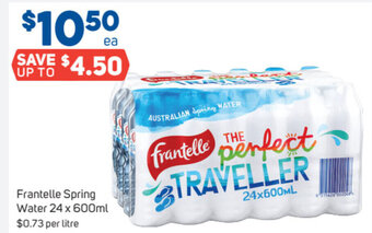 Foodland Frantelle Spring Water 24 x 600ml offer