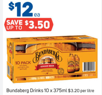 Foodland Bundaberg Drinks 10 x 375ml offer