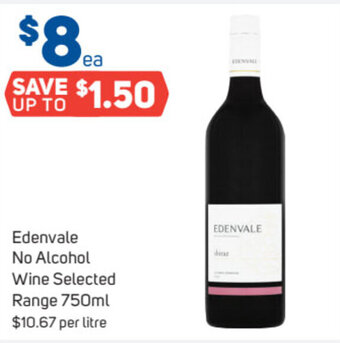 Foodland Edenvale No Alcohol Wine Selected Range 750ml offer