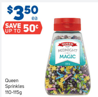 Foodland Queen Sprinkles 110-115g offer