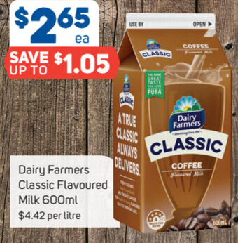 Foodland Dairy Farmers Classic Flavoured Milk 600ml offer