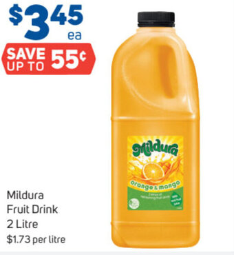 Foodland Mildura Fruit Drink 2 Litre offer