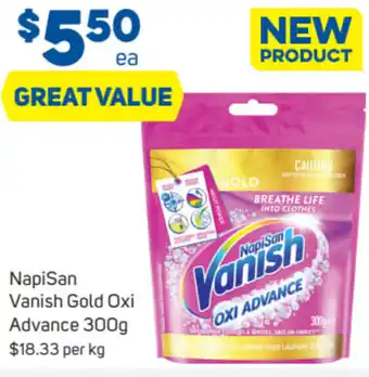 Foodland NapiSan Vanish Gold Oxi Advance 300g offer