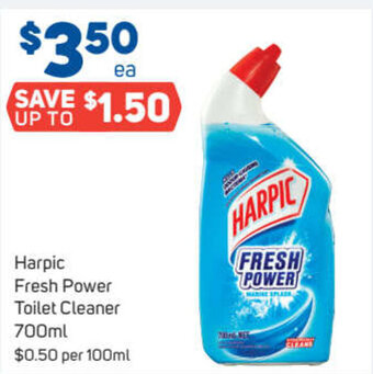 Foodland Harpic Fresh Power Toilet Cleaner 700ml offer
