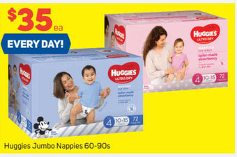 Foodland Huggies Jumbo Nappies 60-90s offer
