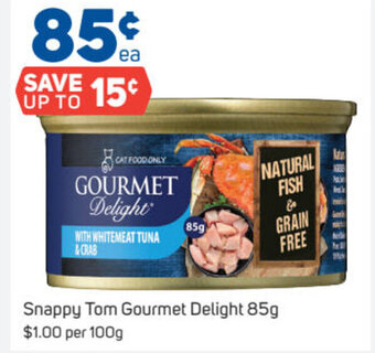 Foodland Snappy Tom Gourmet Delight 85g offer