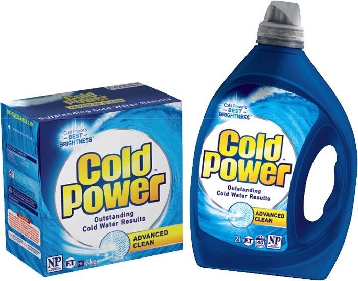 Cold Power Laundry Liquid 1.82 Litre or Powder 1.82kg Selected