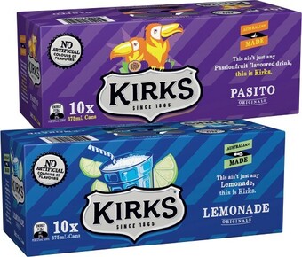 IGA Kirks 10x375mL Selected Varieties offer