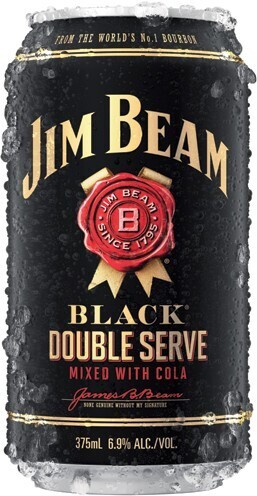 IGA Jim Beam Black Double Serve & Cola 6.9% 4 Pack offer