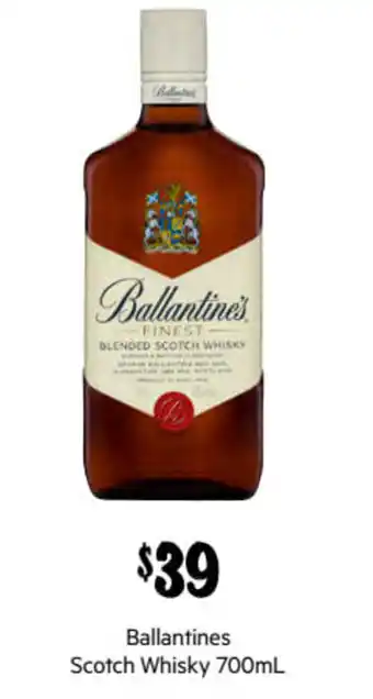 First Choice Liquor Ballantines Scotch Whisky 700 ml offer