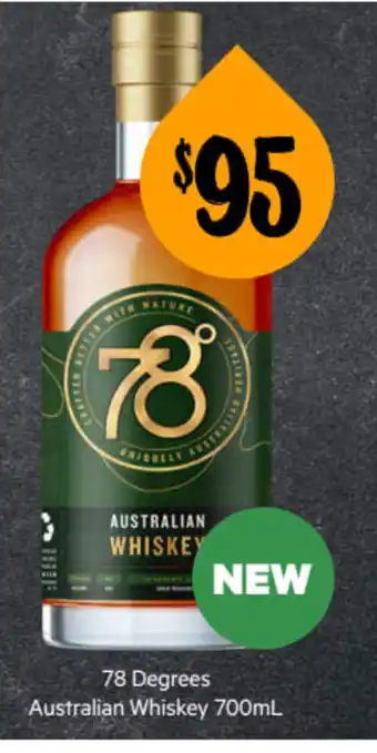 First Choice Liquor 78 Degrees Australian Whiskey 700 ml offer