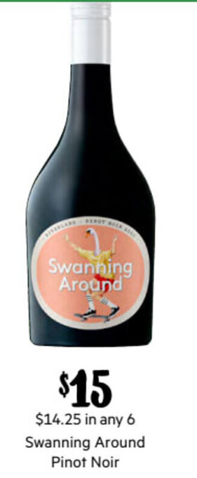 First Choice Liquor Swanning Around Pinot Noir offer