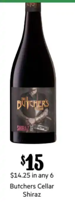 Butchers Cellar Shiraz