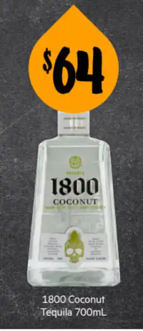 First Choice Liquor 1800 Coconut Tequila 700 ml offer