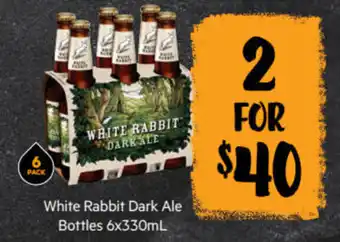 White Rabbit Dark Ale Bottles 6x330 ml