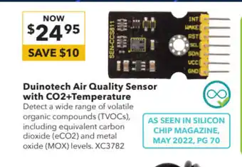 Duinotech Air Quality Sensor with CO2+Temperature