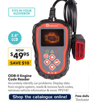 Jaycar Electronics ODB-II Engine Code Reader offer