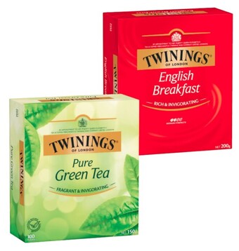 Coles Twinings Tea Bags 80 Pack-100 Pack offer