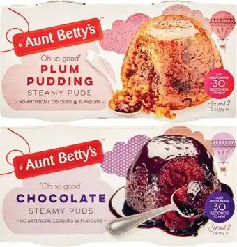 Coles Aunt Betty’s Puddings 2 Pack 190g-210g offer