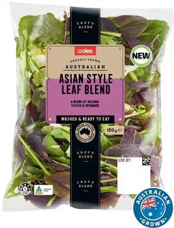 Coles Australian Chef Leaf Blend 150g-170g Pack