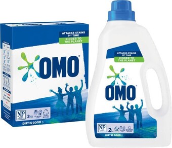 Coles Omo Laundry Liquid 2 Litre or Powder 2kg offer