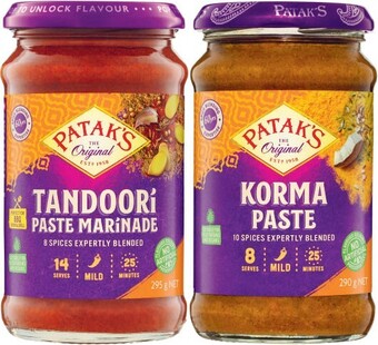 Coles Patak’s Curry Paste 283g-312g offer