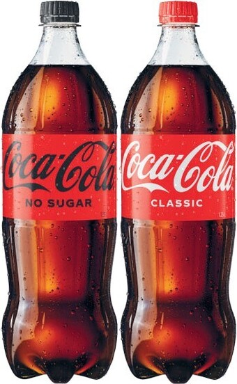 Coles Coca-Cola, Fanta or Sprite Soft Drink 1.25 Litre offer